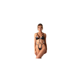 Dame controle body ouvert - Noir
